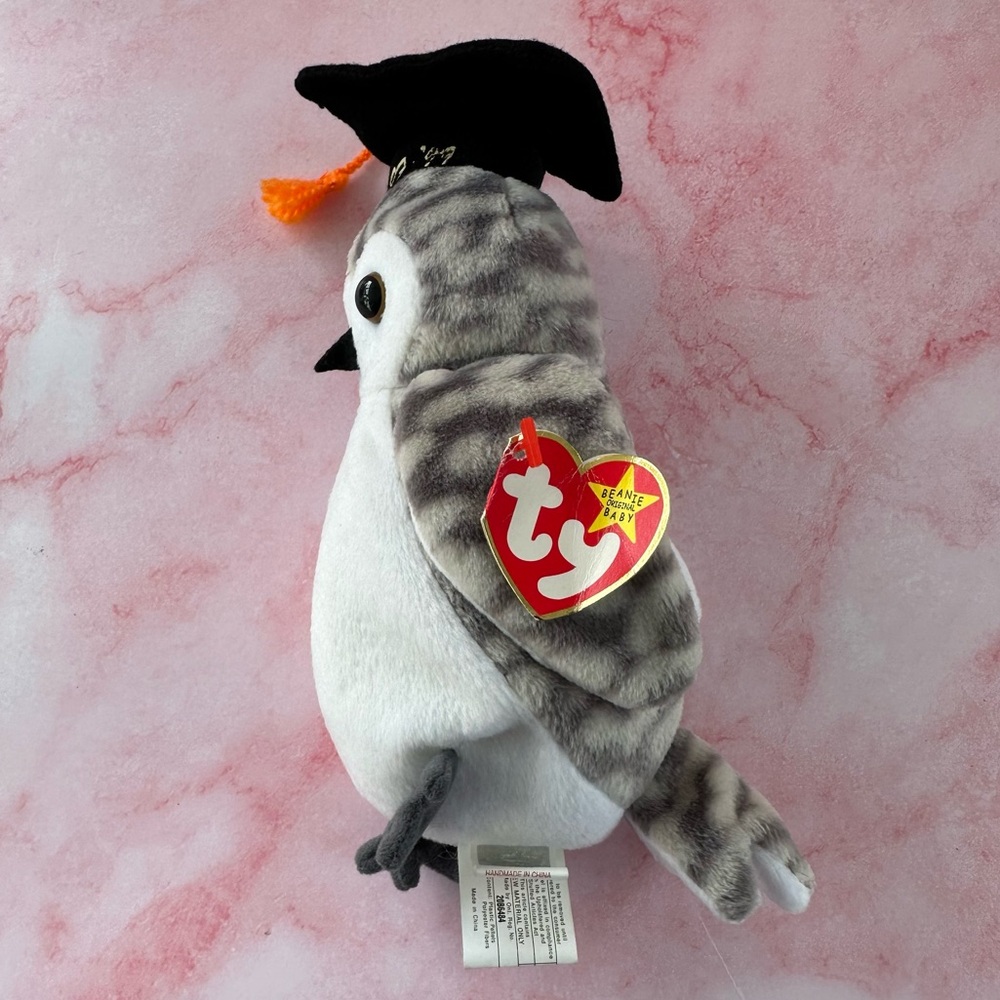 Ty Beanie Baby Wiser the Owl 1999 - Picture 8 of 14